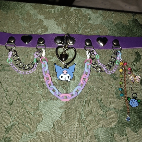 Edgy Purple Kuromi Choker - Picture 3 of 11